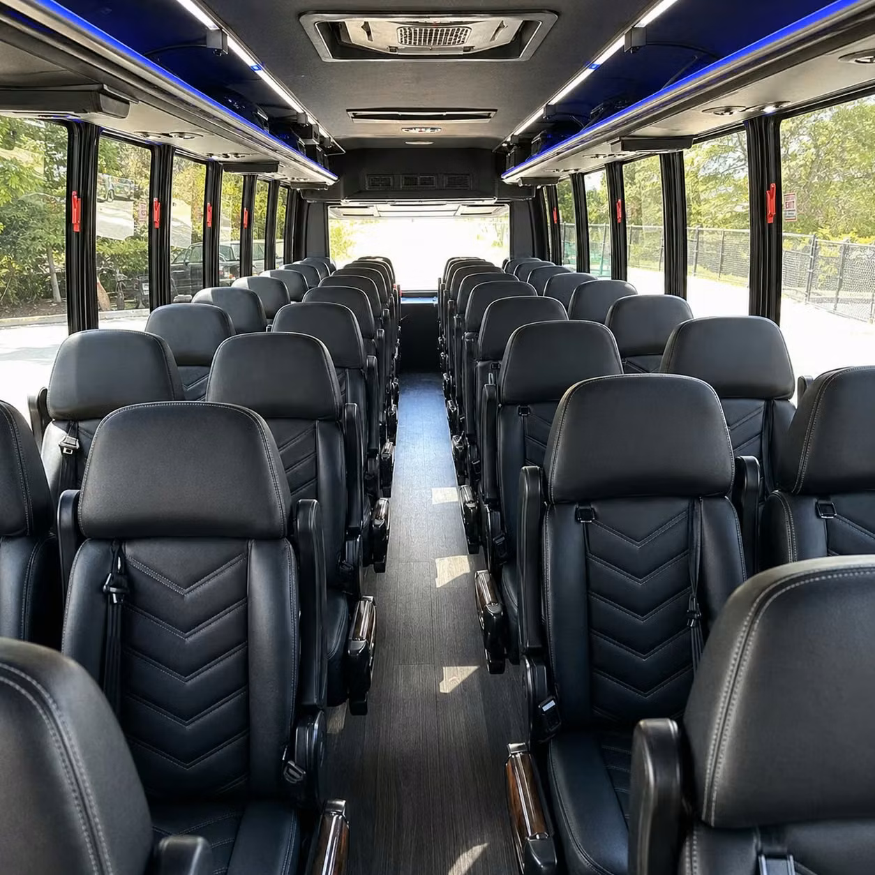 28 passenger minibus inside