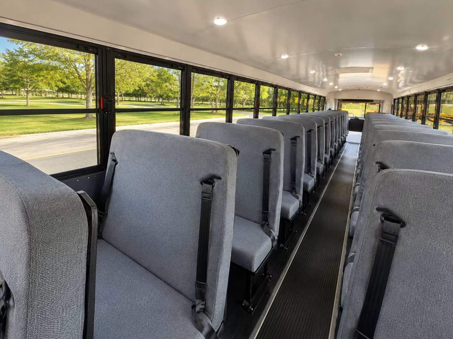 school bus inside