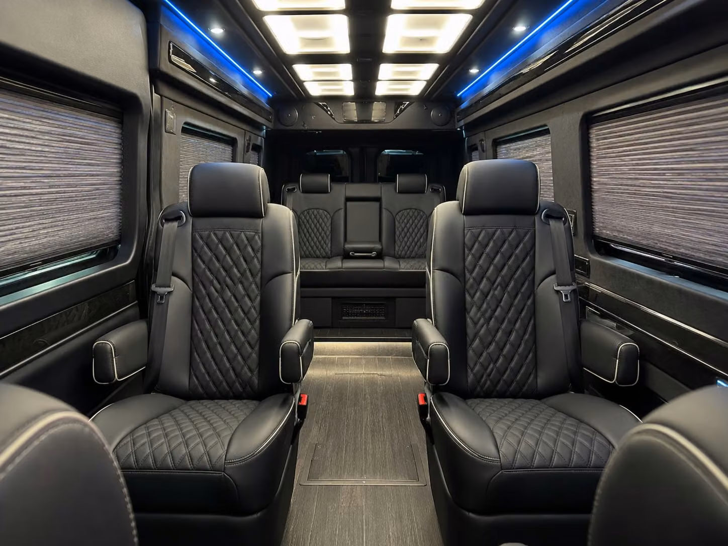 sprinter van with driver inside